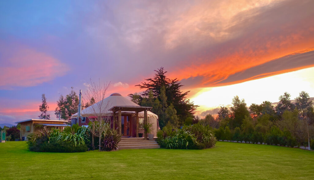 Sunset over Yurt on York